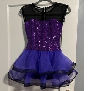 purple tutu dance costume